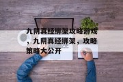 九阴真经绑架攻略游戏,九阴真经绑架,攻略策略大公开 九阴真经绑架攻略游戏,九阴真经绑架,攻略策略大公开