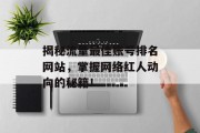 揭秘流量最佳账号排名网站，掌握网络红人动向的秘籍！