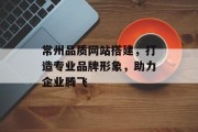 常州品质网站搭建,打造专业品牌形象,助力企业腾飞 常州品质网站搭建,打造专业品牌形象,助力企业腾飞