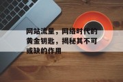 网站流量,网络时代的黄金钥匙,揭秘其不可或缺的作用 网站流量,网络时代的黄金钥匙,揭秘其不可或缺的作用