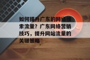如何提升广东的网络搜索流量?广东网络营销技巧,提升网站流量的关键策略 如何提升广东的网络搜索流量?广东网络营销技巧,提升网站流量的关键策略