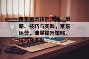 京东运营提升流量，策略、技巧与实践，京东运营，流量提升策略、技巧及实践