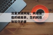 流量测速网站,网络速度的晴雨表,您的网络体验守护者 流量测速网站,网络速度的晴雨表,您的网络体验守护者