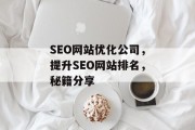 SEO网站优化公司，提升SEO网站排名，秘籍分享
