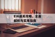 EIA通关攻略,全面解析与实用指南 EIA通关攻略,全面解析与实用指南