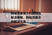 网站流量很少的原因及解决策略,网站流量少的解决方案 网站流量很少的原因及解决策略,网站流量少的解决方案