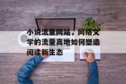 小说流量网站,网络文学的流量高地如何塑造阅读新生态 小说流量网站,网络文学的流量高地如何塑造阅读新生态