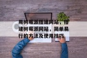 用树莓派搭建网站,搭建树莓派网站,简单易行的方法及使用技巧 用树莓派搭建网站,搭建树莓派网站,简单易行的方法及使用技巧
