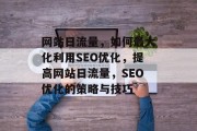 网站日流量,如何最大化利用SEO优化,提高网站日流量,SEO优化的策略与技巧