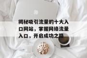 揭秘吸引流量的十大入口网站,掌握网络流量入口,开启成功之路 揭秘吸引流量的十大入口网站,掌握网络流量入口,开启成功之路