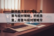 刷手机流量的网站,危害与应对策略,手机流量,危害与应对策略分析 刷手机流量的网站,危害与应对策略,手机流量,危害与应对策略分析