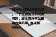 湖北咨询网站搭建收费，一个值得关注的财务问题，湖北咨询网站搭建收费陷阱, 要谨慎对待!