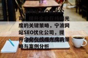 宁波网站SEO优化公司，提升企业在线曝光度的关键策略，宁波网站SEO优化公司，提升企业在线曝光度的策略与案例分析