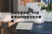 网站流量揭秘,PV流量背后的秘密与优化策略 网站流量揭秘,PV流量背后的秘密与优化策略