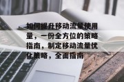 如何提升移动流量使用量,一份全方位的策略指南,制定移动流量优化策略,全面指南