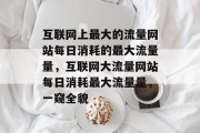 互联网上最大的流量网站每日消耗的最大流量量,互联网大流量网站每日消耗最大流量量,一窥全貌 互联网上最大的流量网站每日消耗的最大流量量,互联网大流量网站每日消耗最大流量量,一窥全貌