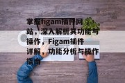 掌握figam插件网站,深入解析其功能与操作,Figam插件详解,功能分析与操作指南 掌握figam插件网站,深入解析其功能与操作,Figam插件详解,功能分析与操作指南