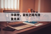 华晨宇，音乐之路与流量无关