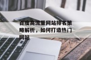 百度高流量网站排名策略解析,如何打造热门网站 百度高流量网站排名策略解析,如何打造热门网站