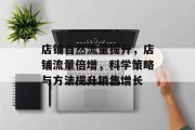 店铺自然流量提升,店铺流量倍增,科学策略与方法提升销售增长 店铺自然流量提升,店铺流量倍增,科学策略与方法提升销售增长