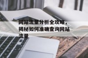 网站流量分析全攻略,揭秘如何准确查询网站流量 网站流量分析全攻略,揭秘如何准确查询网站流量