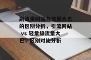 刷流量网站与流量大巴的区别分析,引流网站 vs 轻量级流量大巴,区别对比分析 刷流量网站与流量大巴的区别分析,引流网站 vs 轻量级流量大巴,区别对比分析