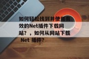如何轻松找到并使用有效的Net插件下载网站?,如何从网站下载 Net 插件? 如何轻松找到并使用有效的Net插件下载网站?,如何从网站下载 Net 插件?