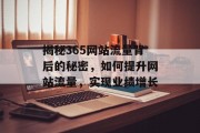 揭秘365网站流量背后的秘密,如何提升网站流量,实现业绩增长 揭秘365网站流量背后的秘密,如何提升网站流量,实现业绩增长