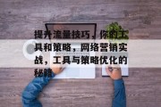 提升流量技巧,你的工具和策略,网络营销实战,工具与策略优化的秘籍
