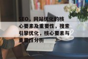 SEO,网站优化的核心要素及重要性,搜索引擎优化,核心要素与重要性分析 SEO,网站优化的核心要素及重要性,搜索引擎优化,核心要素与重要性分析