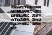流量高的汽车类视频网站，揭秘高曝光、高收益的商业模式，流量导向下的高曝光、高收益汽车视频网站，盈利的秘密