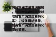 网站空间流量查询策略,如何优化网站流量以增加客户满意度和转化率?,优化网站流量,提高客户满意度和转化率的策略。 网站空间流量查询策略,如何优化网站流量以增加客户满意度和转化率?,优化网站流量,提高客户满意度和转化率的策略。
