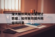 深入解析网站流量统计数据,如何有效提升网站访问量 深入解析网站流量统计数据,如何有效提升网站访问量