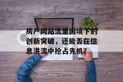 房产网站流量困境下的创新突破,还能否在信息洪流中抢占先机? 房产网站流量困境下的创新突破,还能否在信息洪流中抢占先机?
