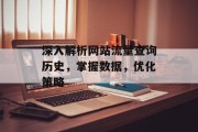 深入解析网站流量查询历史,掌握数据,优化策略 深入解析网站流量查询历史,掌握数据,优化策略