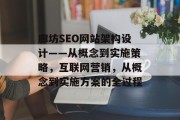 廊坊SEO网站架构设计——从概念到实施策略,互联网营销,从概念到实施方案的全过程 廊坊SEO网站架构设计——从概念到实施策略,互联网营销,从概念到实施方案的全过程