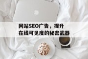 网站SEO广告,提升在线可见度的秘密武器 网站SEO广告,提升在线可见度的秘密武器