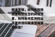 精准营销,如何有效地测量和优化您的网站流量,如何有效监测网站流量并进行精准营销策略调整? 精准营销,如何有效地测量和优化您的网站流量,如何有效监测网站流量并进行精准营销策略调整?