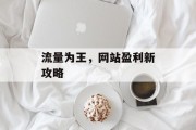 流量为王,网站盈利新攻略 流量为王,网站盈利新攻略
