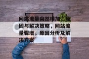 网站流量突然增加,原因与解决策略,网站流量骤增,原因分析及解决方案 网站流量突然增加,原因与解决策略,网站流量骤增,原因分析及解决方案