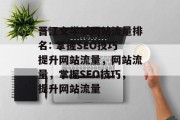 晋江文学城网站流量排名: 掌握SEO技巧提升网站流量，网站流量，掌握SEO技巧，提升网站流量
