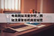 电商网站流量分析,揭秘流量背后的商业秘密 电商网站流量分析,揭秘流量背后的商业秘密