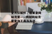 全方位解析,哪里查网站流量——揭秘网站流量查询工具与方法 全方位解析,哪里查网站流量——揭秘网站流量查询工具与方法