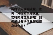 实时访问网站流量，查询、分析和策略优化，实时网站流量管理，如何通过分析优化策略提高转化率?