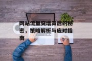 网站流量突增背后的秘密,策略解析与应对指南 网站流量突增背后的秘密,策略解析与应对指南