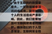 然而，互联网的发展也带来了隐私泄露的风险。由于互联网的数据量庞大，一旦数据被非法访问或滥用，就可能对个人的生活造成严重影响。因此，我们需要加强对互联网使用者的保护，确保他们的个人信息安全，互联网安全隐患，如何保护个人信息不被滥用?