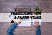 网站论坛流量提升策略,全方位解析与实战指南 网站论坛流量提升策略,全方位解析与实战指南