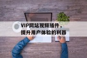 VIP网站视频插件,提升用户体验的利器 VIP网站视频插件,提升用户体验的利器