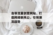自带流量创意网站,打造网络新风口,引领潮流趋势 自带流量创意网站,打造网络新风口,引领潮流趋势