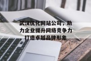 武汉优化网站公司,助力企业提升网络竞争力,打造卓越品牌形象 武汉优化网站公司,助力企业提升网络竞争力,打造卓越品牌形象